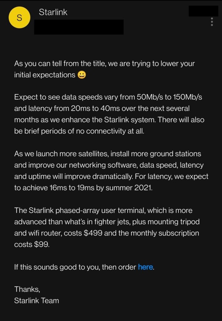 馬斯克全球衛星通信夢不是隨便說說， SpaceX「星鏈（Starlink）」試營運中! - 電腦王阿達