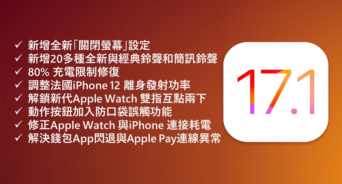 iOS 17.1將可解決iPhone 12電磁波超標問題。iOS17.1更新內容搶先看! - 電腦王阿達