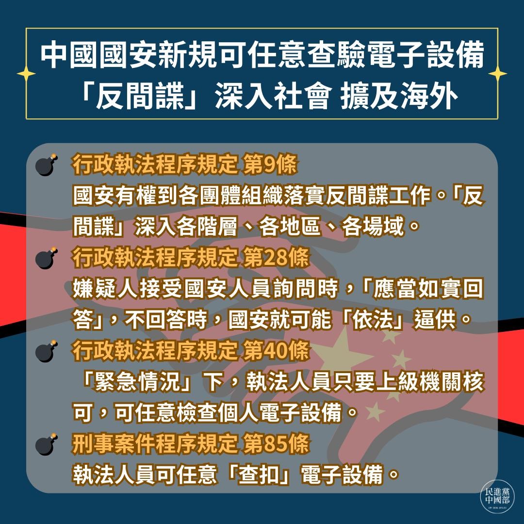 即日起入境中國，中國國安人員可隨時檢查旅客手機電腦! - 電腦王阿達