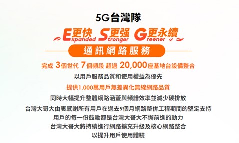 台灣大哥大宣布提前完成台台併全部基地台整併 - 電腦王阿達