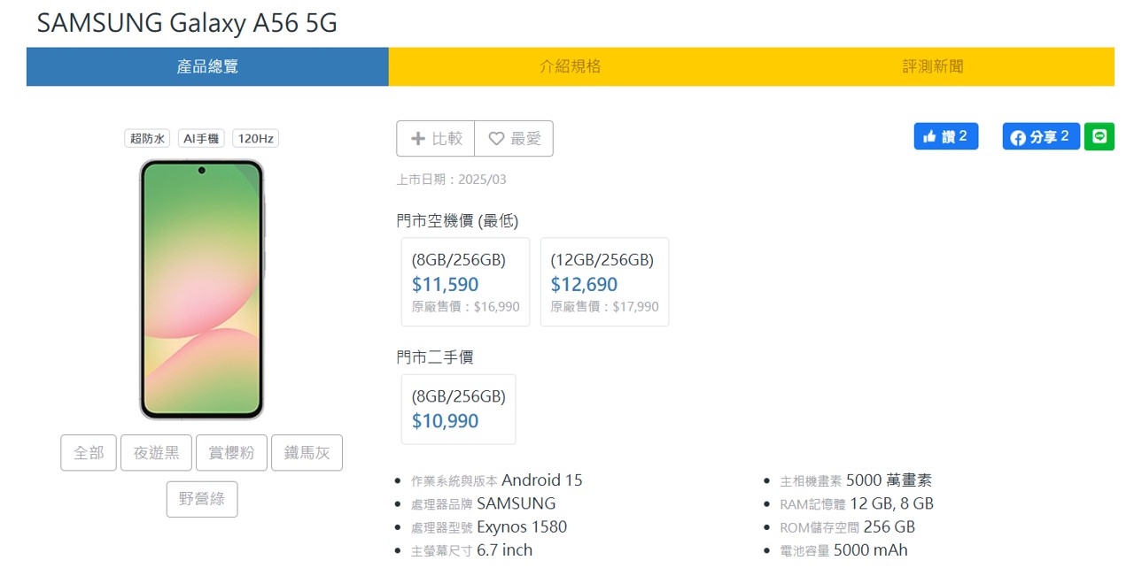 台灣手機2025年4月熱銷排行榜 - 電腦王阿達