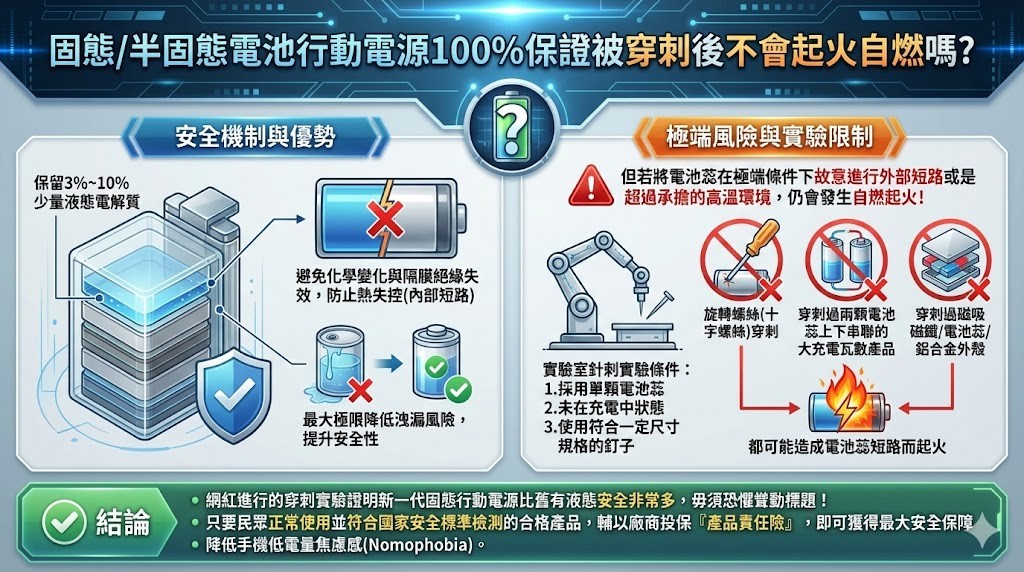 固態電池行動電源穿刺不會起火自燃嗎? 網紅踢爆假固態行動電源真相解析 - 電腦王阿達 固態電池行動電源穿刺不會起火自燃嗎? 網紅踢爆假固態行動電源真相解析 - 電腦王阿達