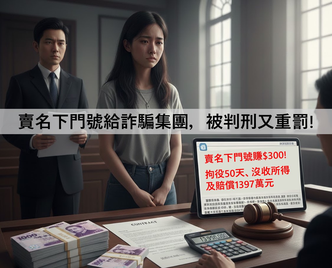 賣名下門號給詐騙集團,被判刑又被重判得賠償天價! - 電腦王阿達 賣名下門號給詐騙集團,被判刑又被重判得賠償天價! - 電腦王阿達