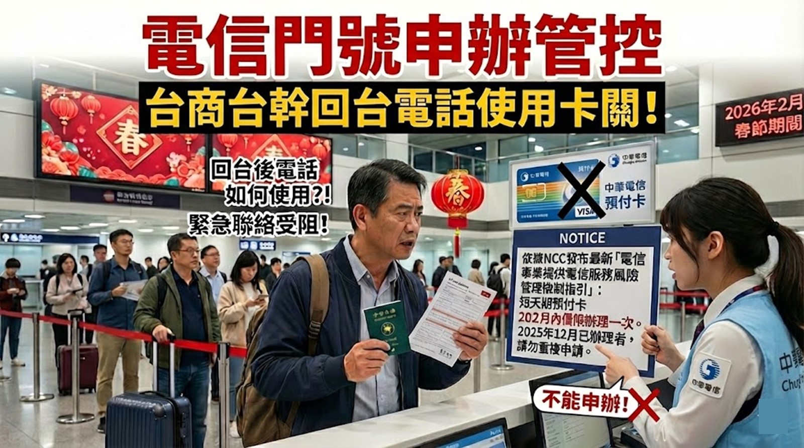 台商春節返台,申辦短天期預付卡卡關,該怎麼辦? - 電腦王阿達 台商春節返台,申辦短天期預付卡卡關,該怎麼辦? - 電腦王阿達