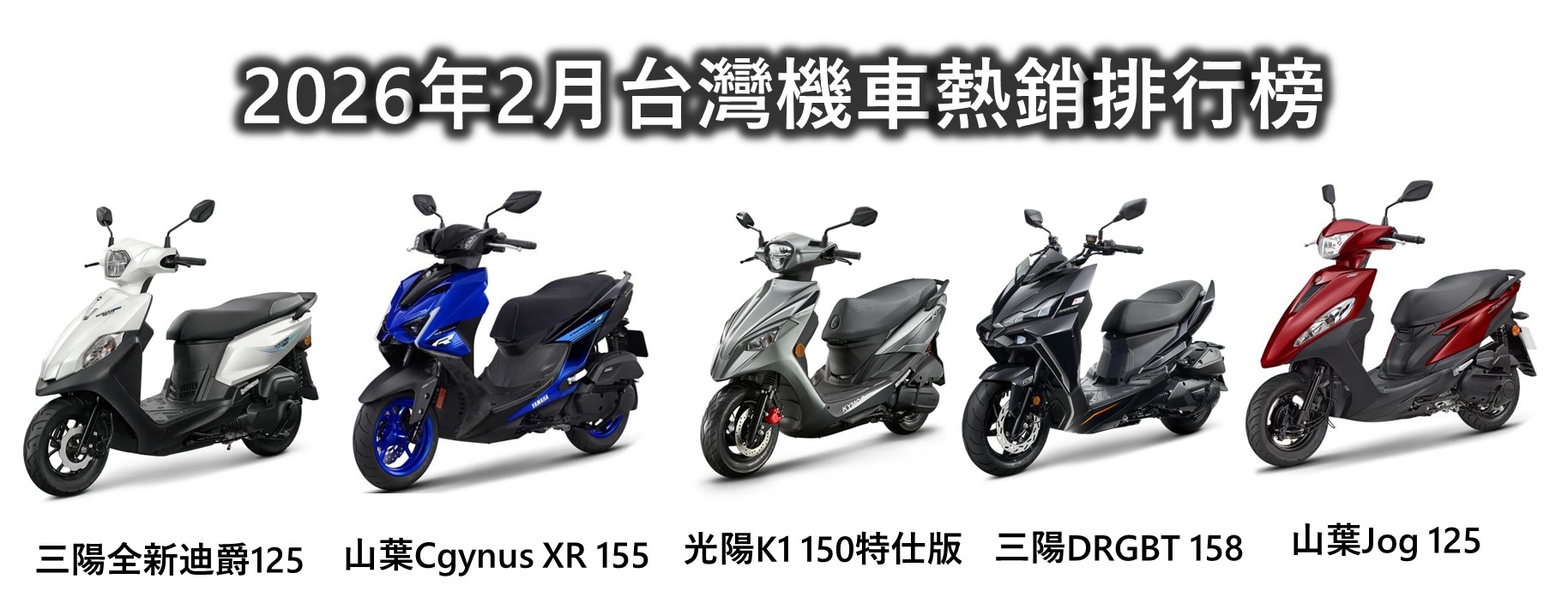 2026年2月台灣機車熱銷排行榜 - 電腦王阿達