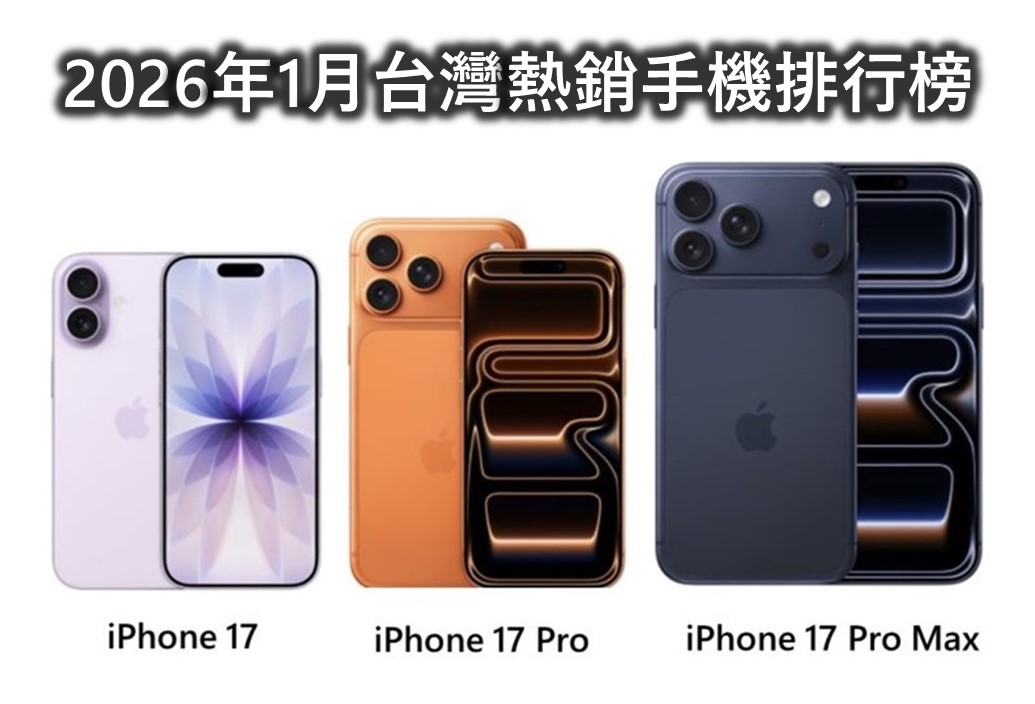 2026年1月台灣手機熱銷排行榜 - 電腦王阿達 2026年1月台灣手機熱銷排行榜 - 電腦王阿達