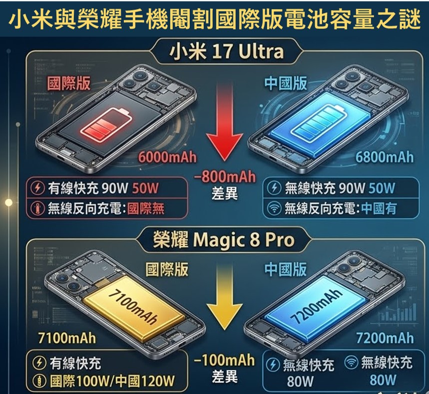 為何中國品牌手機國際版比國行版的電池容量低呢? - 電腦王阿達 為何中國品牌手機國際版比國行版的電池容量低呢? - 電腦王阿達