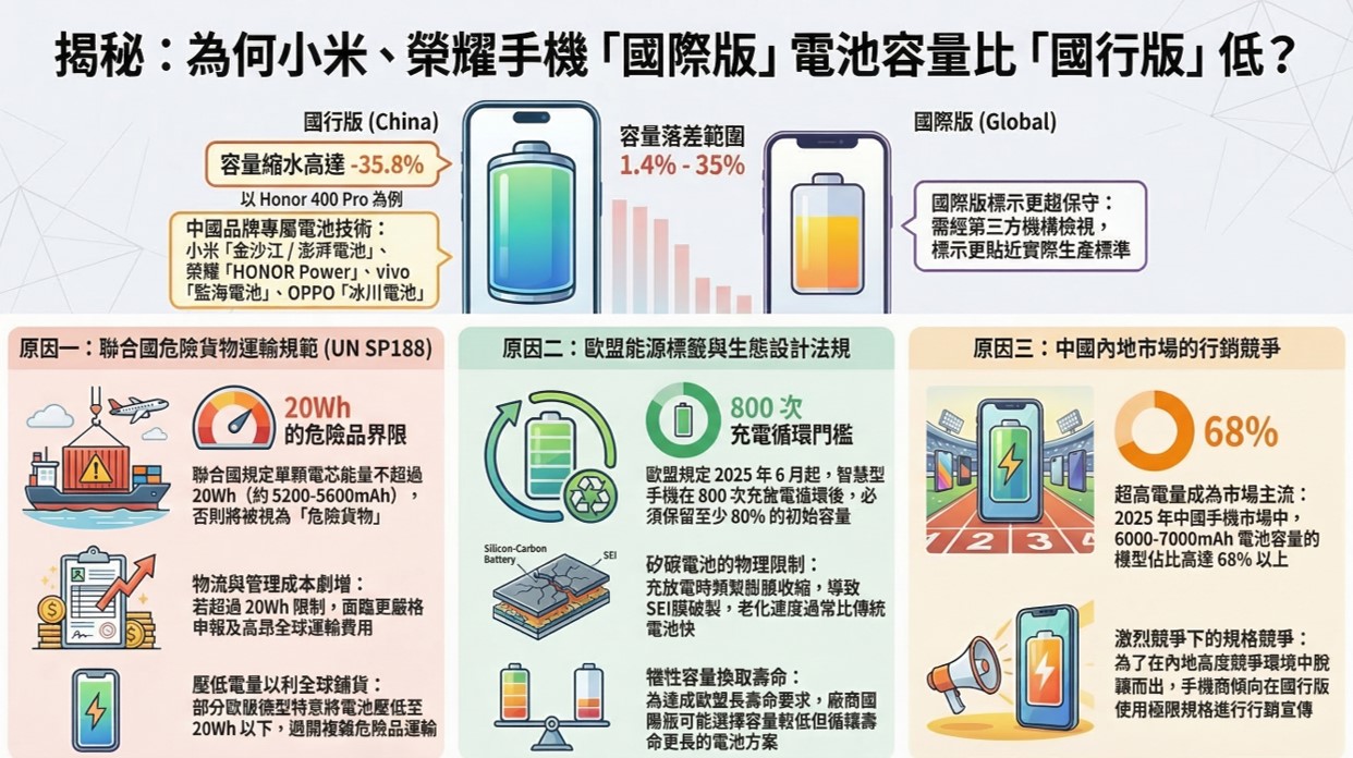 為何中國品牌手機國際版比國行版的電池容量低呢? - 電腦王阿達 為何中國品牌手機國際版比國行版的電池容量低呢? - 電腦王阿達