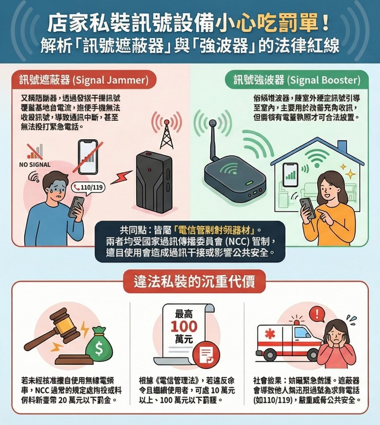 偷裝「訊號遮蔽器」或「訊號強波器」最高將罰20萬,可以合法申請安裝嗎? - 電腦王阿達 偷裝「訊號遮蔽器」或「訊號強波器」最高將罰20萬,可以合法申請安裝嗎? - 電腦王阿達