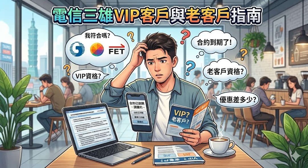 電信三雄2026年VIP客戶與老客戶等級與福利指南 - 電腦王阿達 電信三雄2026年VIP客戶與老客戶等級與福利指南 - 電腦王阿達