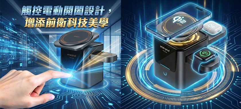 enerpad UFO三合一磁吸桌上型充電器,震撼上市! - 電腦王阿達 enerpad UFO三合一磁吸桌上型充電器,震撼上市! - 電腦王阿達