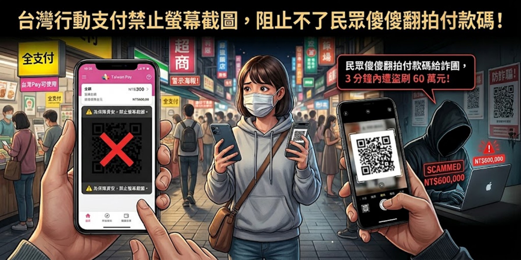 明明行動支付APP禁止付款碼螢幕截圖,阻止不了民眾傻傻翻拍被盜刷! - 電腦王阿達 明明行動支付APP禁止付款碼螢幕截圖,阻止不了民眾傻傻翻拍被盜刷! - 電腦王阿達