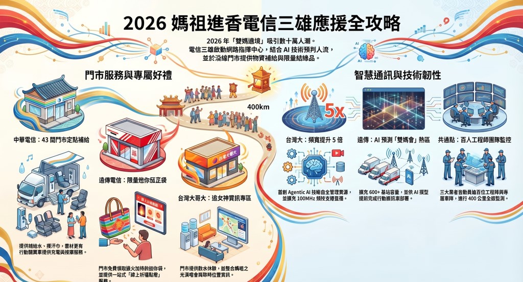 2026年三媽祖進香三大電信應援活動懶人包 - 電腦王阿達 2026年三媽祖進香三大電信應援活動懶人包 - 電腦王阿達