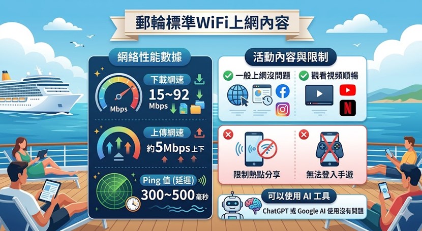 郵輪WiFi上網效果好嗎? 可以免費分享給同傳親友使用嗎? - 電腦王阿達 郵輪WiFi上網效果好嗎? 可以免費分享給同傳親友使用嗎? - 電腦王阿達