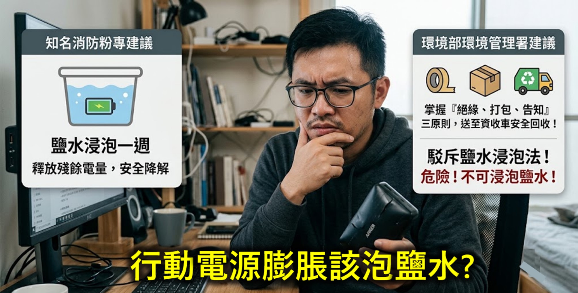 行動電源膨脹,該不該泡鹽水 ? - 電腦王阿達 行動電源膨脹,該不該泡鹽水 ? - 電腦王阿達