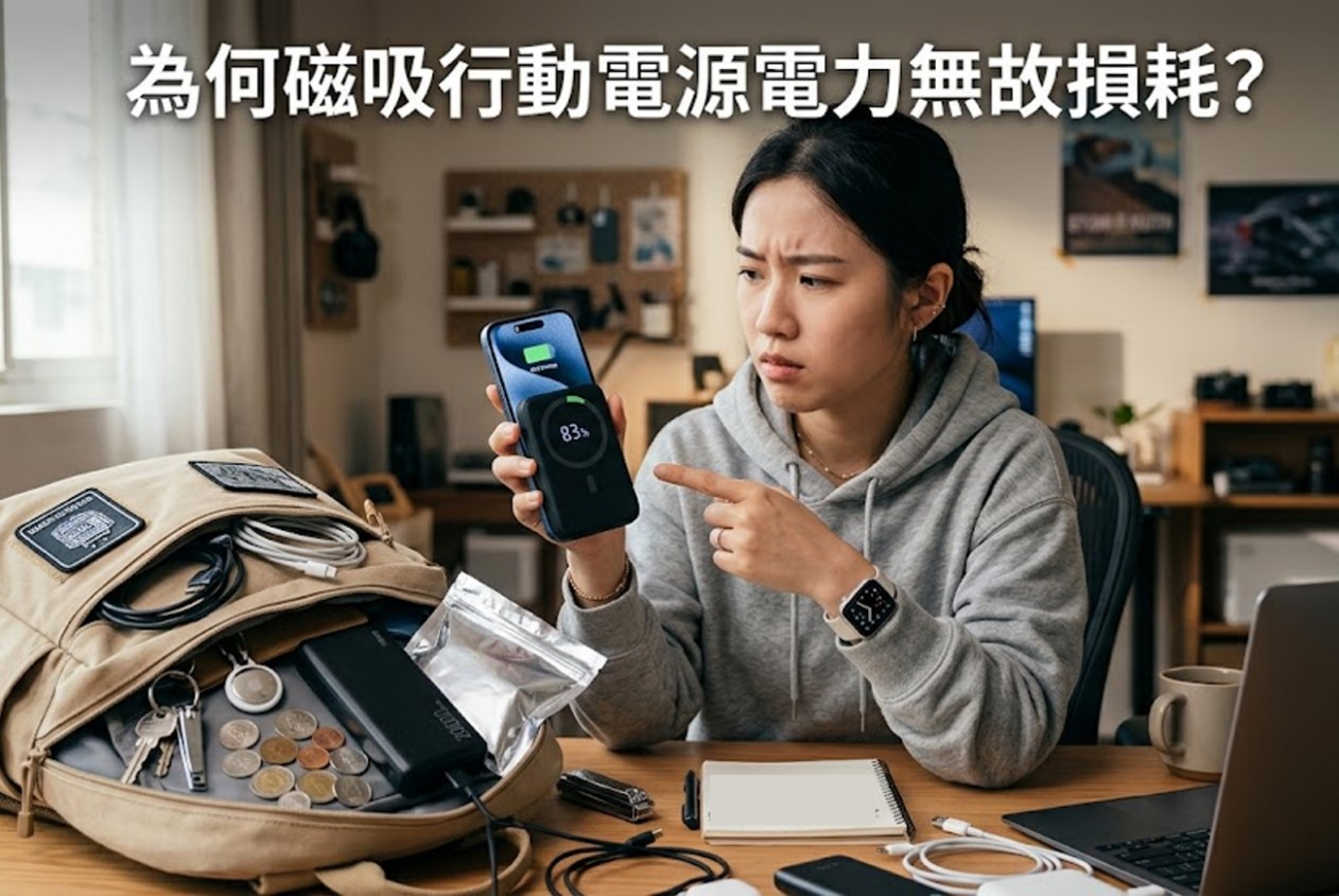 新買的無線磁吸式行動電源為何電力會無故損耗? - 電腦王阿達 新買的無線磁吸式行動電源為何電力會無故損耗? - 電腦王阿達
