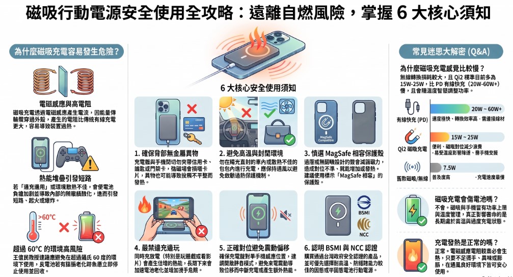 為何磁吸式行動電源無故燒毀!? 磁吸行動電源安全使用須知 - 電腦王阿達 為何磁吸式行動電源無故燒毀!? 磁吸行動電源安全使用須知 - 電腦王阿達