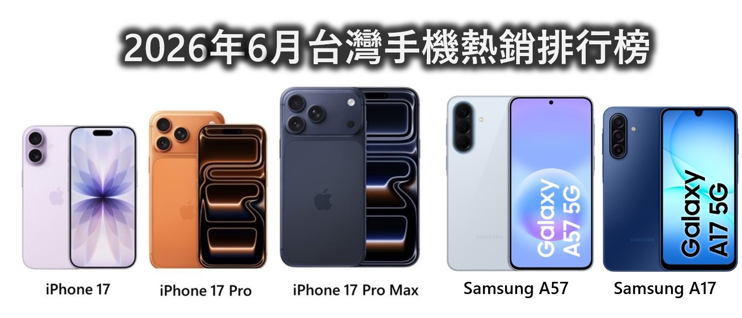 台灣2026年6月熱銷手機排行榜 - 電腦王阿達 台灣2026年6月熱銷手機排行榜 - 電腦王阿達