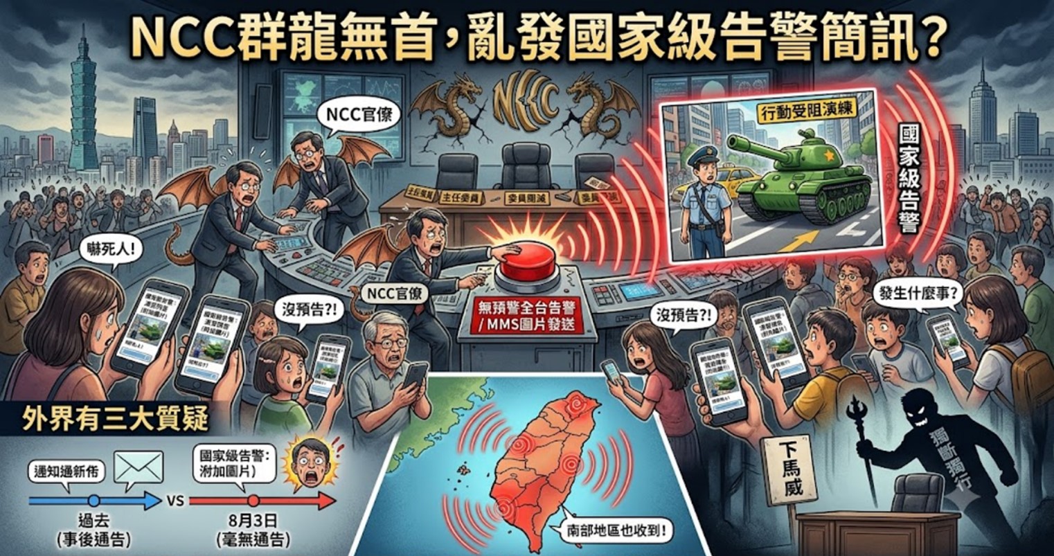 NCC群龍無首,亂發國國家級告警訊息 !? - 電腦王阿達 NCC群龍無首,亂發國國家級告警訊息 !? - 電腦王阿達